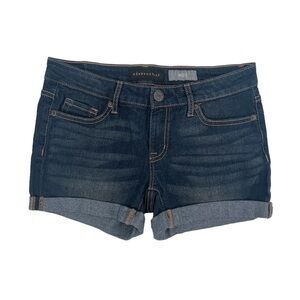 Aeropostale Junior’s Cuffed Hem Midi Jean Shorts Size 2